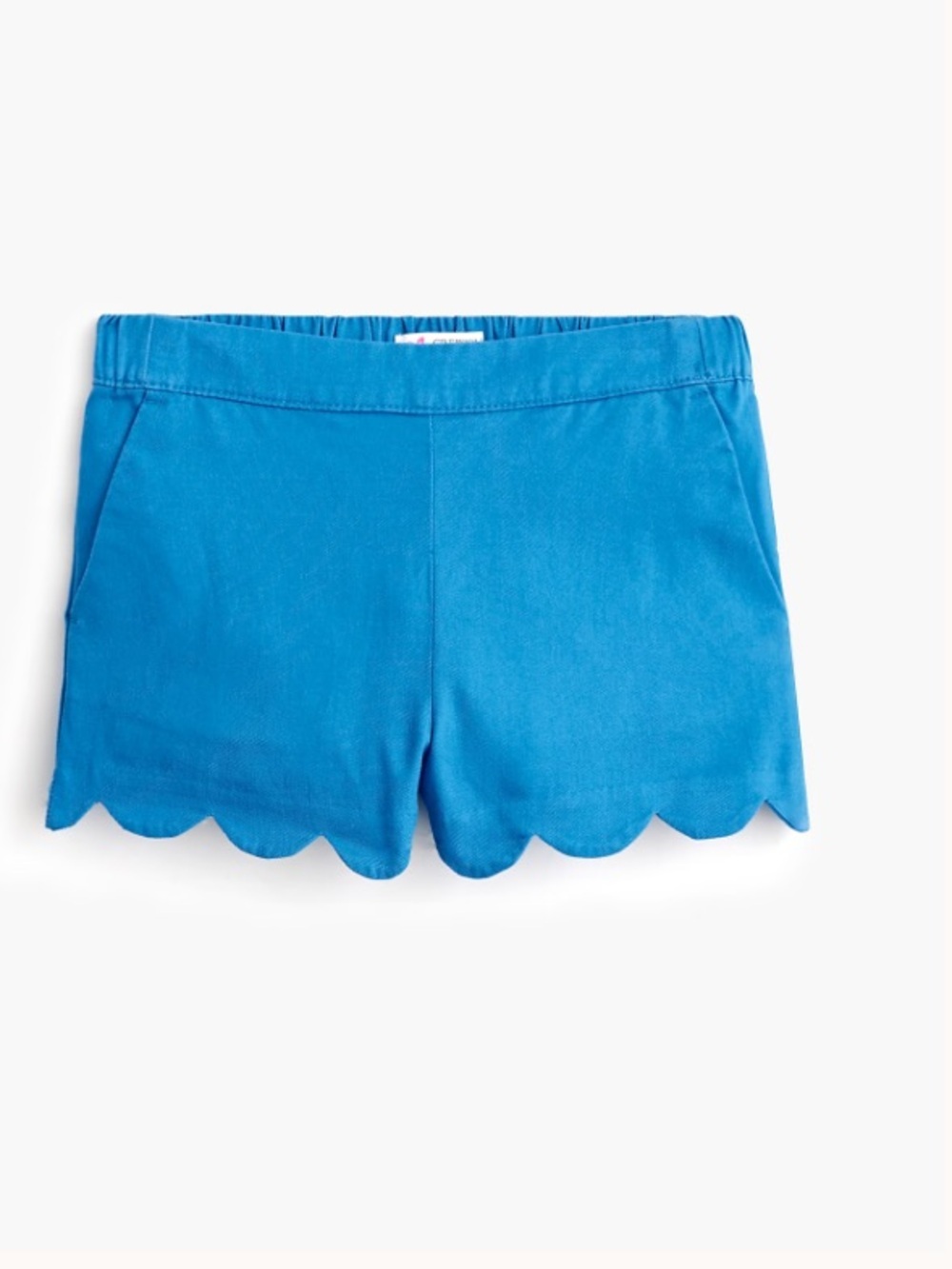 J crew sun-drenched pool Girls' scallop-hem pull-on short